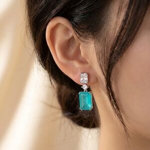 PARAIBA TOURMALINE STUD EARRINGS